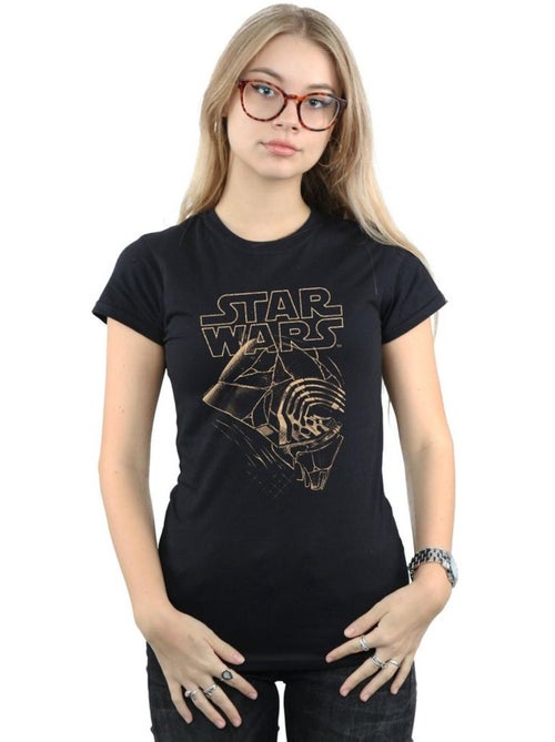 Star Wars: The Rise of Skywalker - Camiseta de Kylo Ren Máscara de Algodón para Mujer - Kiabi Star Wars: The Rise of Skywalker - Camiseta de Kylo Ren Máscara de Algodón para Mujer - Kiabi
