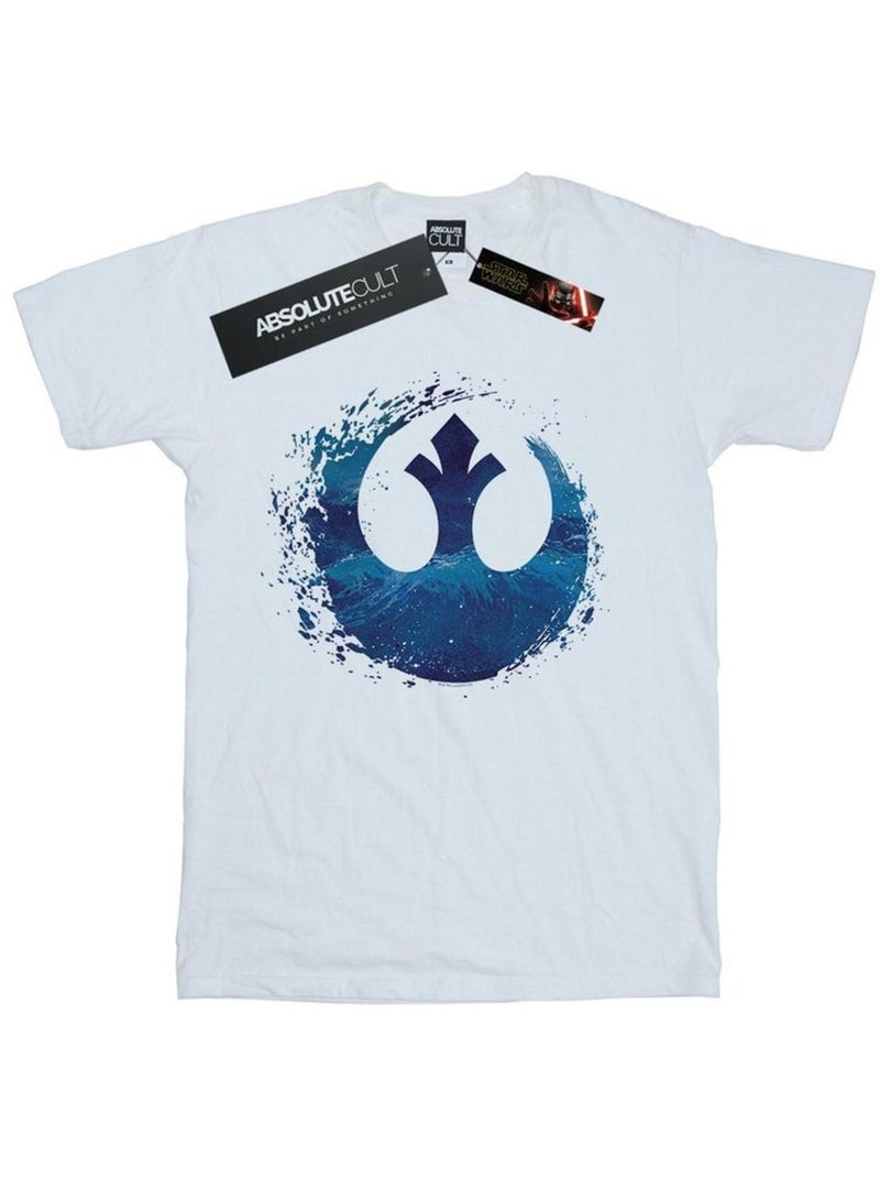 Star Wars: The Rise of Skywalker - Camiseta Resistance Símbolo de Onda para Hombre Blanco - Kiabi