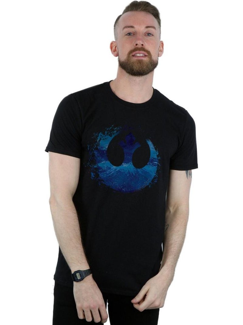 Star Wars: The Rise of Skywalker - Camiseta Resistance Símbolo de Onda para Hombre Negro - Kiabi