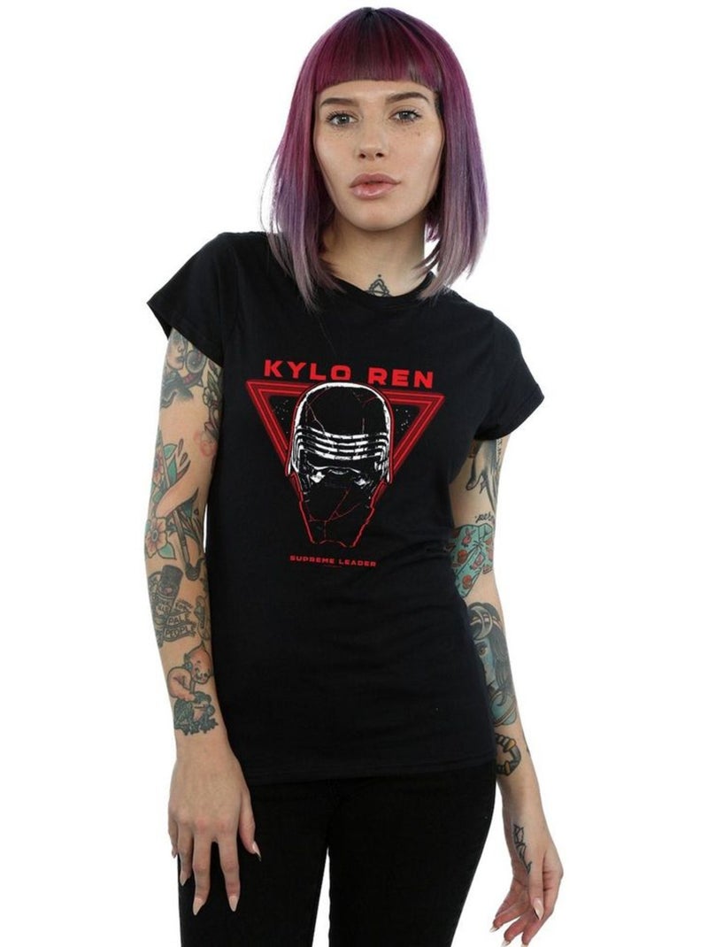 Star Wars: The Rise of Skywalker - Camiseta Supreme Leader de Kylo Ren de Algodón para Mujer Negro - Kiabi