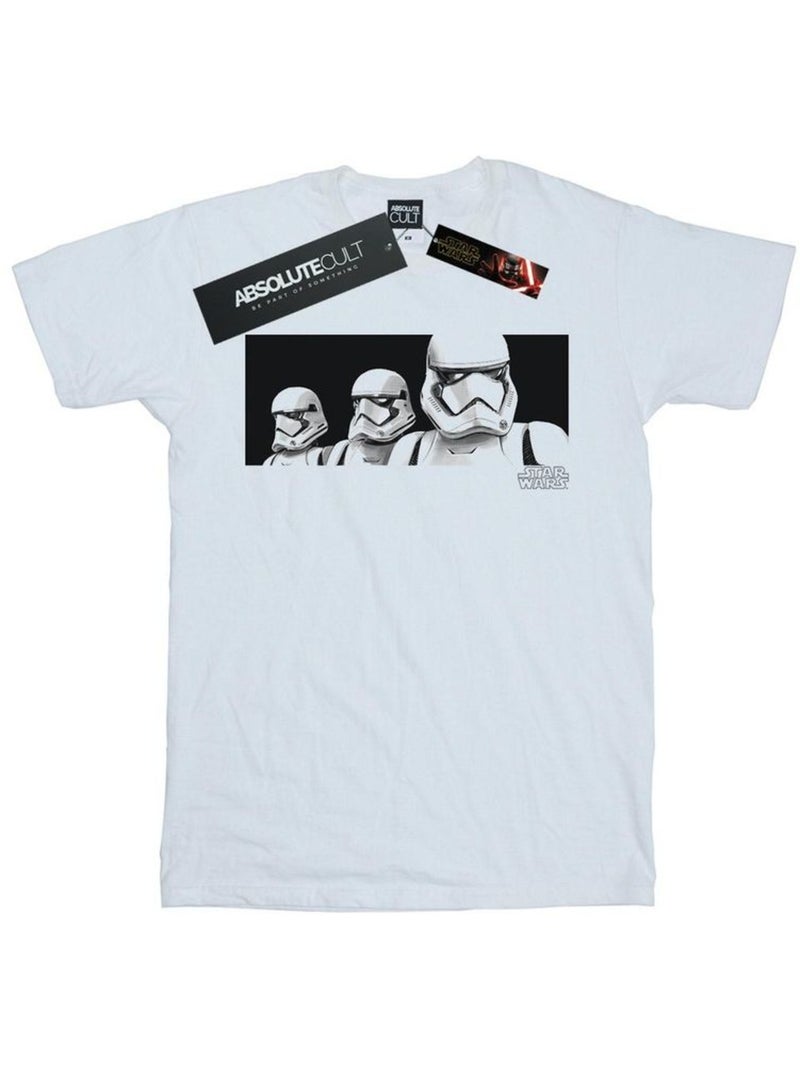 Star Wars: The Rise of Skywalker - Camiseta Troopers Banda para Hombre Blanco - Kiabi