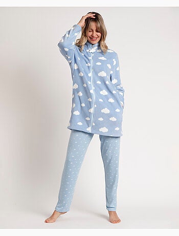STAY AT HOME Bata Manga Larga Calentita It´s Time To Sleep para Mujer