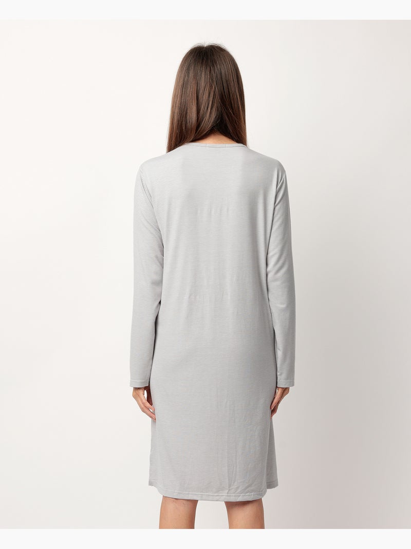 STAY AT HOME Camisola Manga Larga Tapeta Sleep Is My Superpower para Mujer Gris - Kiabi