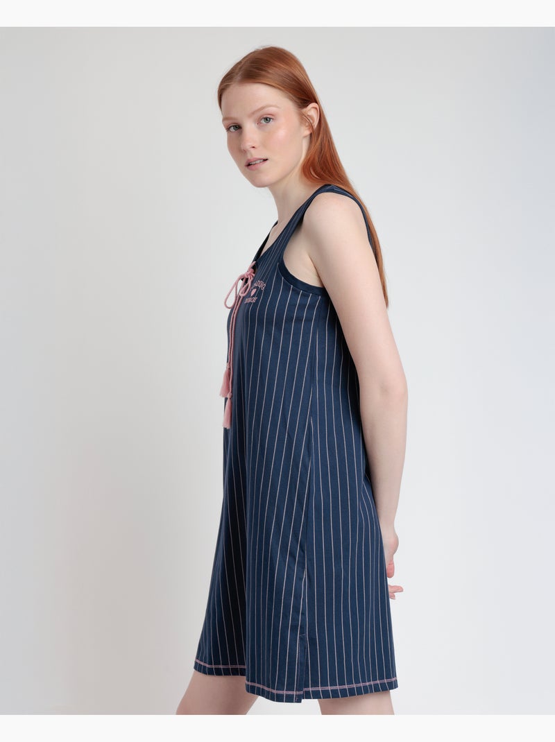 STAY AT HOME Camisola Sin Mangas Loading Energy para Mujer Azul marino - Kiabi