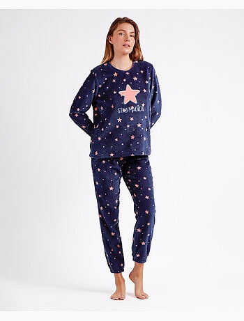 STAY AT HOME Pijama Calentito Manga Larga Magical C para Mujer