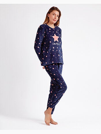STAY AT HOME Pijama Calentito Manga Larga Magical C para Mujer