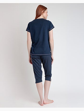 STAY AT HOME Pijama Manga Corta Loading Energy para Mujer
