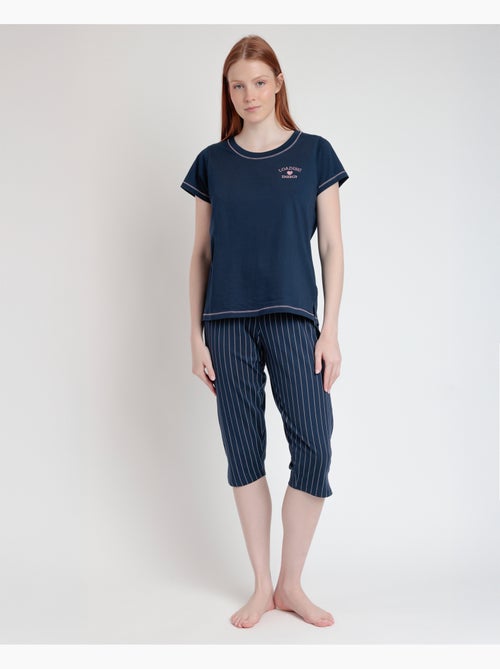 STAY AT HOME Pijama Manga Corta Loading Energy para Mujer - Kiabi STAY AT HOME Pijama Manga Corta Loading Energy para Mujer - Kiabi