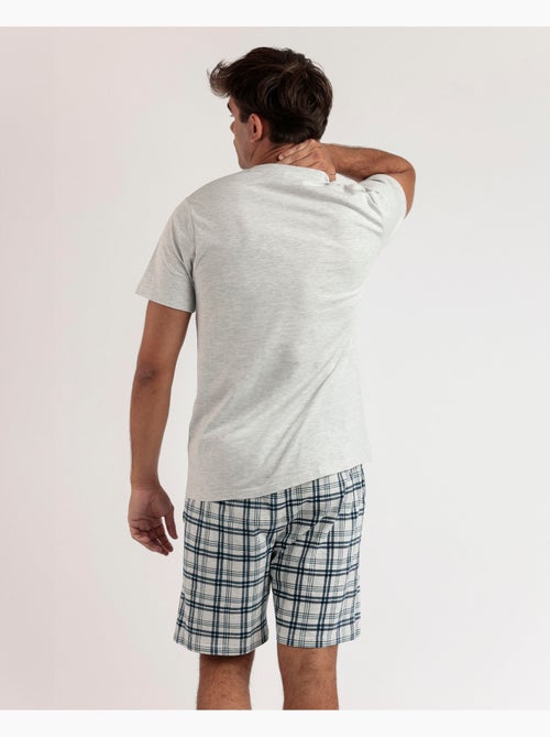 STAY AT HOME Pijama Manga Corta Scooty para Hombre - Kiabi STAY AT HOME Pijama Manga Corta Scooty para Hombre - Kiabi