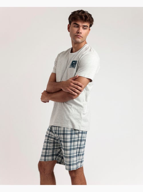 STAY AT HOME Pijama Manga Corta Scooty para Hombre - Kiabi STAY AT HOME Pijama Manga Corta Scooty para Hombre - Kiabi