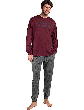 STAY AT HOME Pijama Manga Larga Calling para Hombre