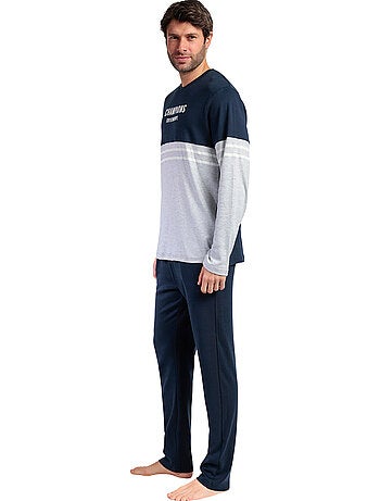 STAY AT HOME Pijama Manga Larga Champions para Hombre