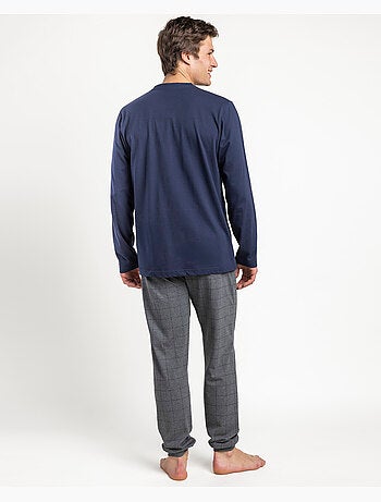 STAY AT HOME Pijama Manga Larga Coffee Routine para Hombre