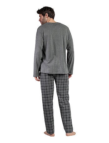 STAY AT HOME Pijama Manga Larga Ebony para Hombre
