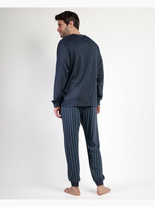 STAY AT HOME Pijama Manga Larga Italic para Hombre - Kiabi