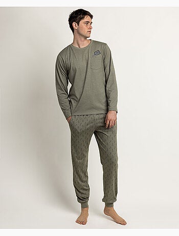 STAY AT HOME Pijama Manga Larga Keys para Hombre