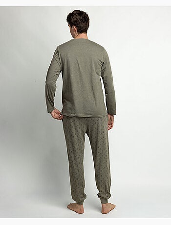 STAY AT HOME Pijama Manga Larga Keys para Hombre