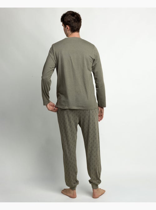 STAY AT HOME Pijama Manga Larga Keys para Hombre - Kiabi