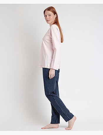 STAY AT HOME Pijama Manga Larga Loading Energy para Mujer