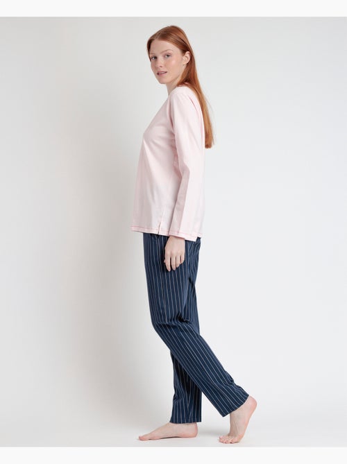 STAY AT HOME Pijama Manga Larga Loading Energy para Mujer - Kiabi