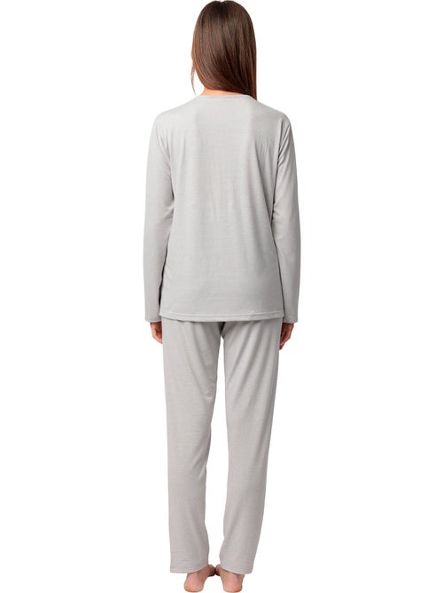 STAY AT HOME Pijama Manga Larga Tapeta Sleep Is My Superpower para Mujer - Kiabi STAY AT HOME Pijama Manga Larga Tapeta Sleep Is My Superpower para Mujer - Kiabi