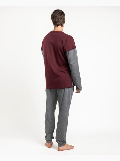 STAY AT HOME Pijama Manga Larga Tired Mood para Hombre - Kiabi STAY AT HOME Pijama Manga Larga Tired Mood para Hombre - Kiabi