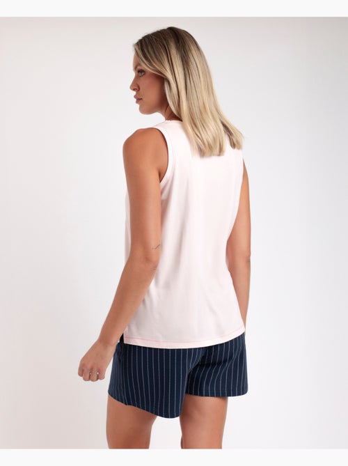 STAY AT HOME Pijama Sin Mangas Loading Energy para Mujer - Kiabi STAY AT HOME Pijama Sin Mangas Loading Energy para Mujer - Kiabi