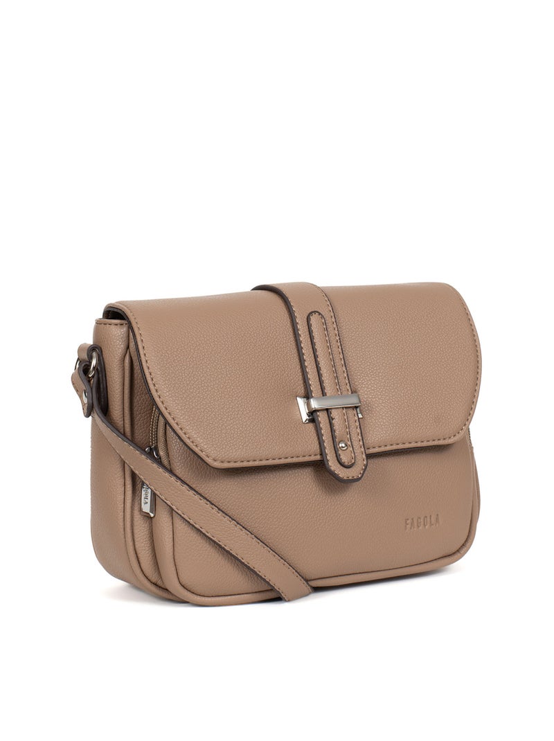 STELLA - Bolso bandolera Taupe - Kiabi