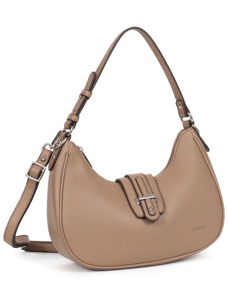 STELLA - Bolso de hombro con 1 asa Taupe - Kiabi
