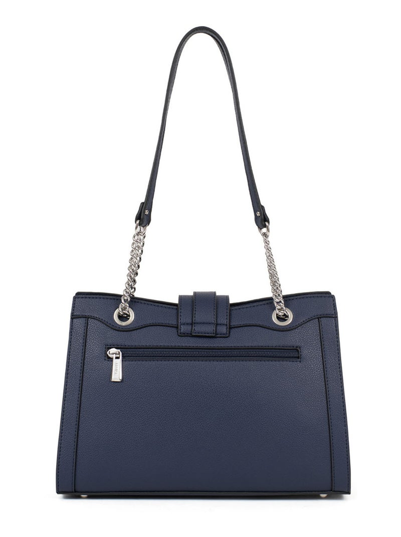 STELLA - Bolso de hombro con 2 asas Azul marino - Kiabi