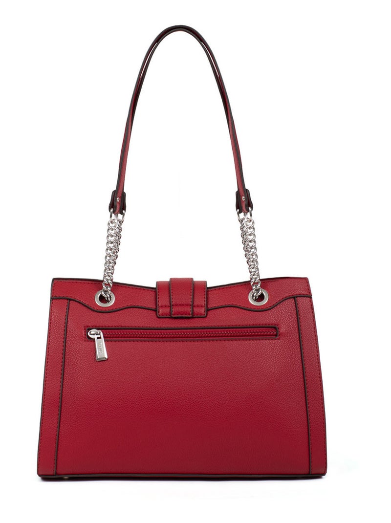 STELLA - Bolso de hombro con 2 asas Rojo carmín - Kiabi