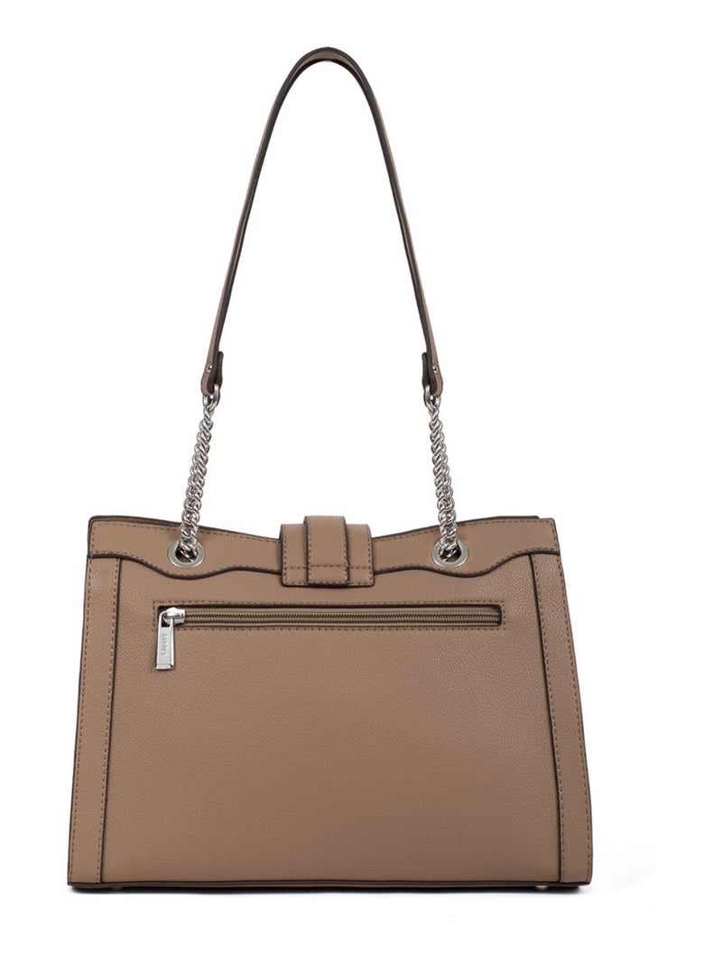 STELLA - Bolso de hombro con 2 asas Taupe - Kiabi