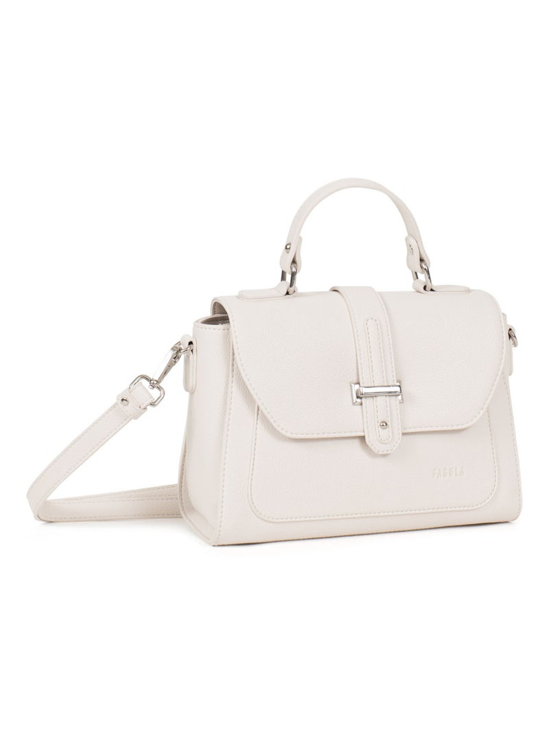 STELLA - Bolso de mano con 1 asa Marfil - Kiabi