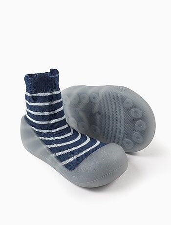 Steppies medias-pantuflas a rayas