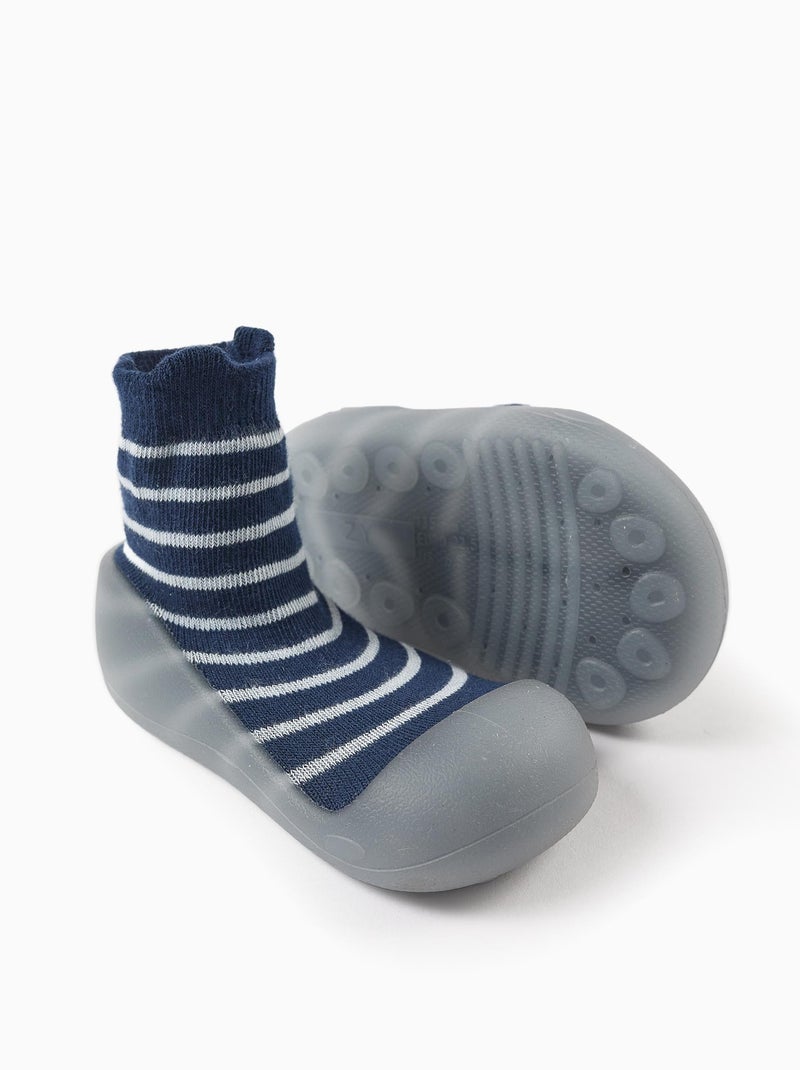 Steppies medias-pantuflas a rayas Azul oscuro - Kiabi