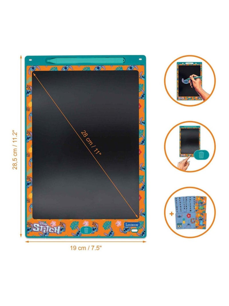 Stitch 11'' tableta de tinta electrónica multicolor para aprender a dibuTarro con plantillas N/D - Kiabi