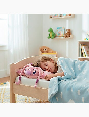 Stitch cojín peluche 2 en 1 angel suave y aterciopelado
