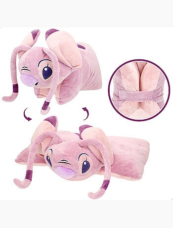 Stitch cojín peluche 2 en 1 angel suave y aterciopelado