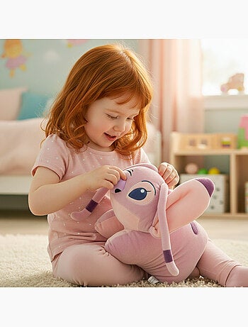 Stitch cojín peluche 2 en 1 angel suave y aterciopelado