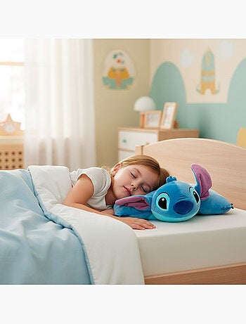 Stitch cojín peluche 2 en 1 suave y aterciopelado
