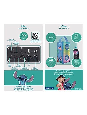 Stitch luminous potente altavoz bluetooth® con micrófono