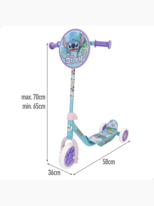 Stitch patinete 3 ruedas 58x36x65-70 cm máx. 20 kg + 2 años - Kiabi