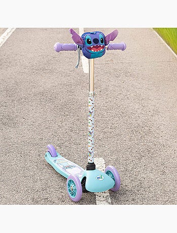 Stitch patinete infantil 3 ruedas con bolsillo delantero