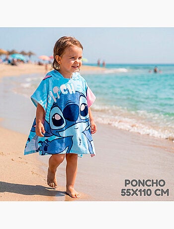 Stitch set cubo playa con accesorios mochila y poncho