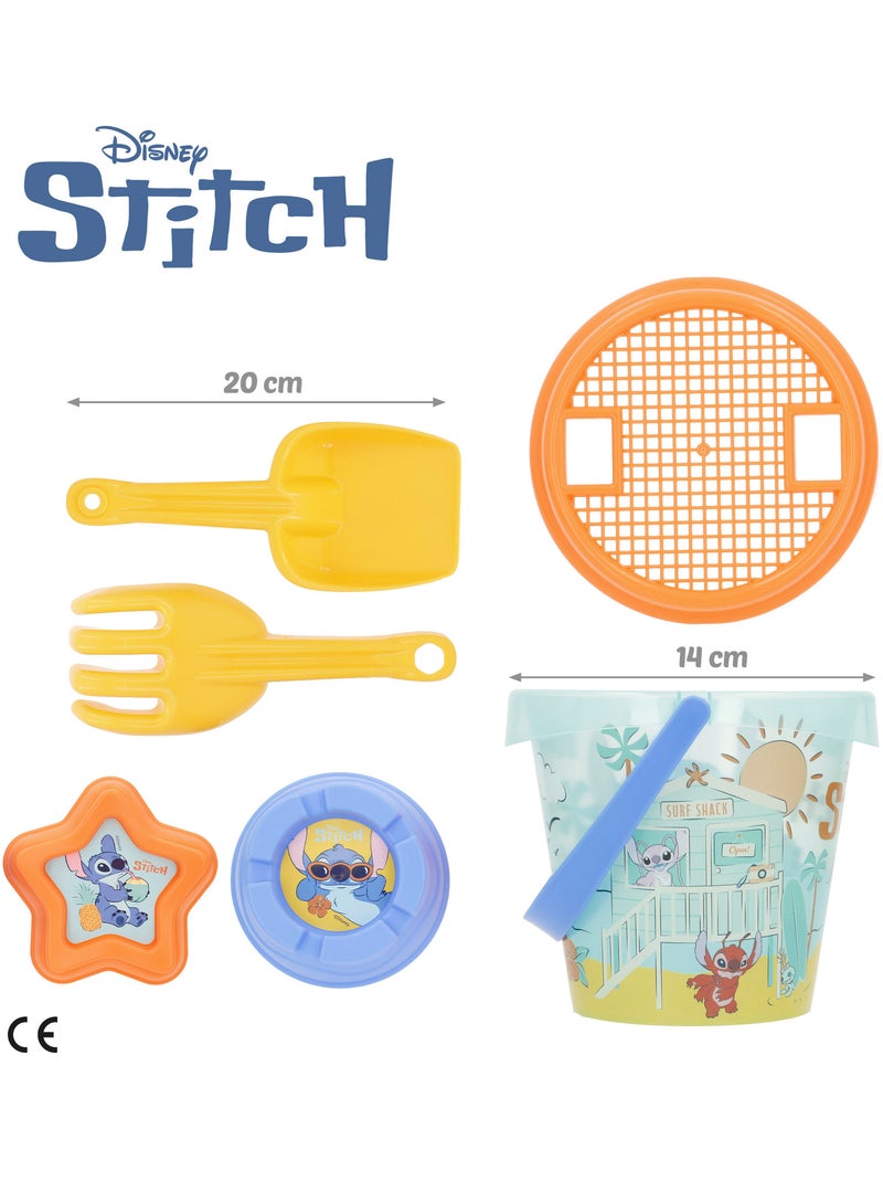 Stitch set cubo playa con accesorios mochila y poncho N/D - Kiabi