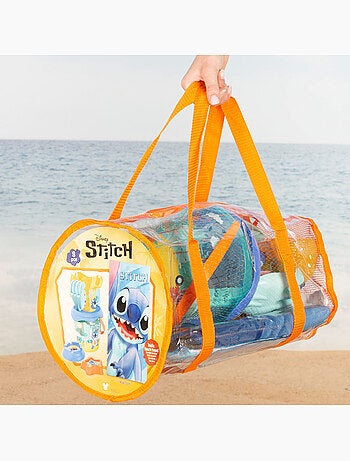 Stitch set cubo playa con accesorios toalla y bolsa