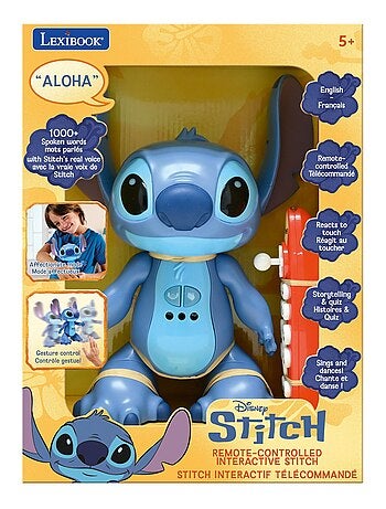 STITCHi1 Stitch teledirigido, interactivo y bilingüe, ¡con la voz real de Stitch!