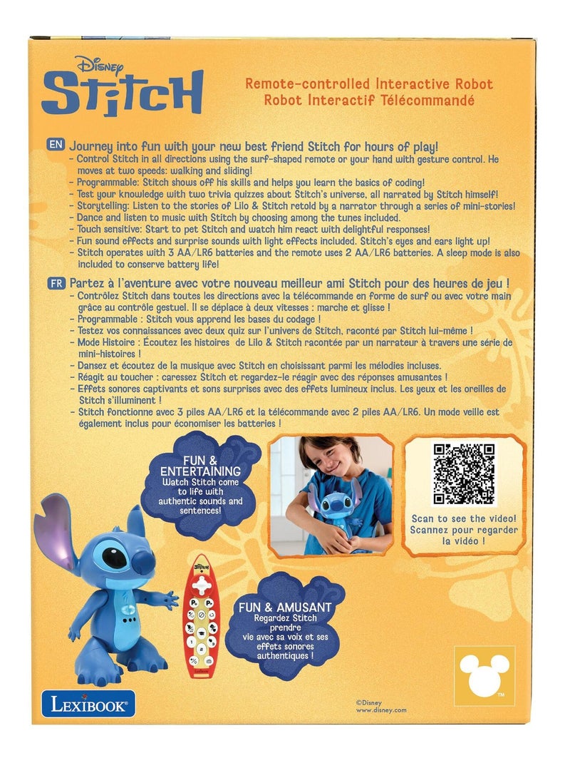 STITCHi1 Stitch teledirigido, interactivo y bilingüe, ¡con la voz real de Stitch! Azul - Kiabi