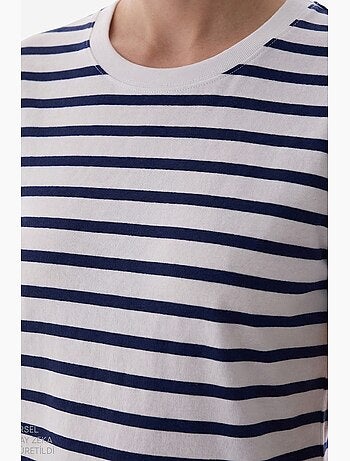 Stripe premium camiseta de rayas de manga corta penti