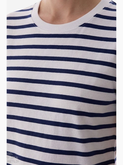 Stripe premium camiseta de rayas de manga corta penti - Kiabi